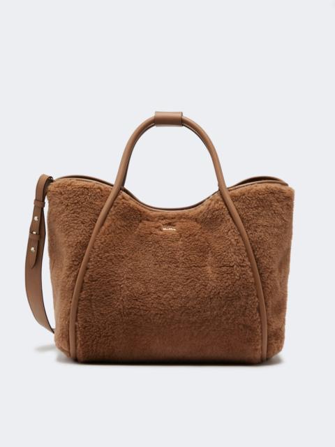 Max Mara TMARIN Medium Teddy fabric Marine bag - CAMEL