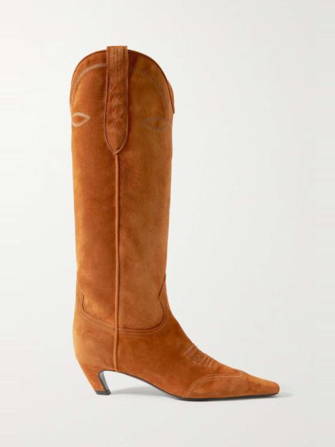 KHAITE Dallas suede knee boots