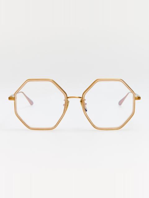 LINDA FARROW Coraline Optical in Matt Champagne and Ash