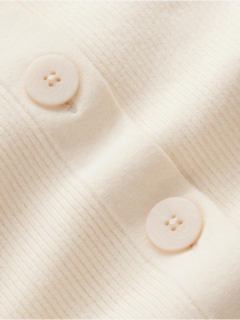 BODEN Rhianne Cotton Rib Cardigan-Ivory