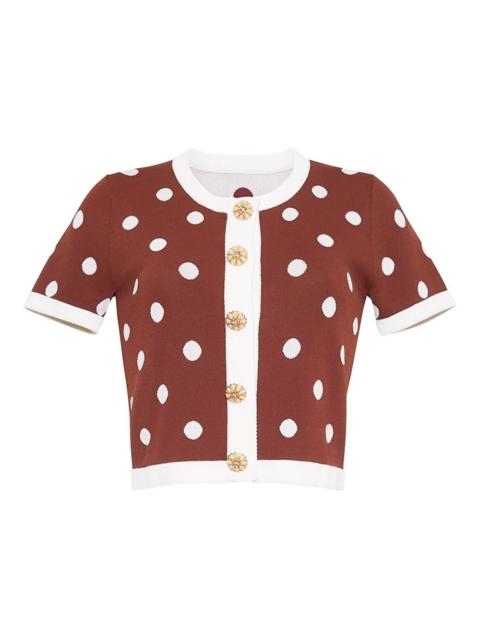Cara Cara polka-dot buttoned cardigan