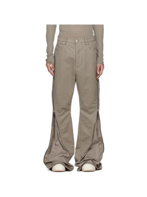 Rick Owens Gray Tower Bolan Banana Trousers