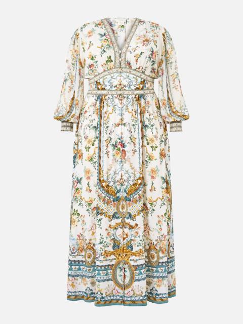 CAMILLA BUTTON DRESS WITH SHAPED WAISTBAND BALLAD OF THE BIBLIOTHÈQUE