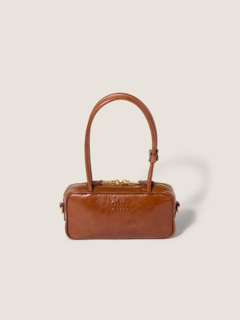 Miu Miu Beau shiny leather mini-bag
