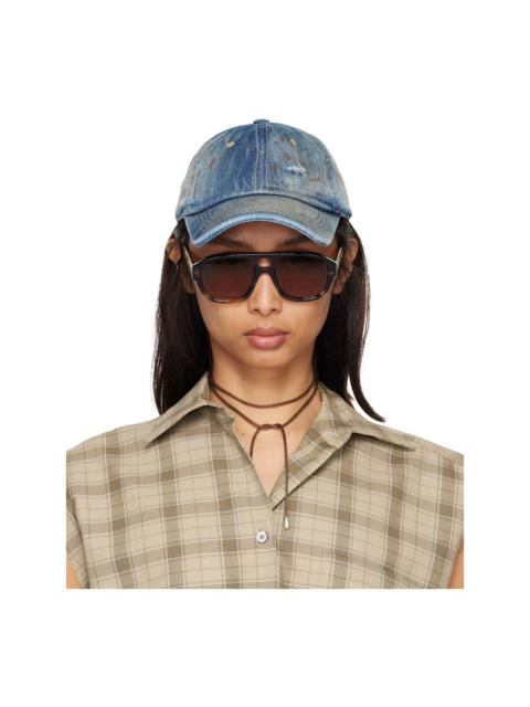 Acne Studios Blue Carily Trafalgar Cap