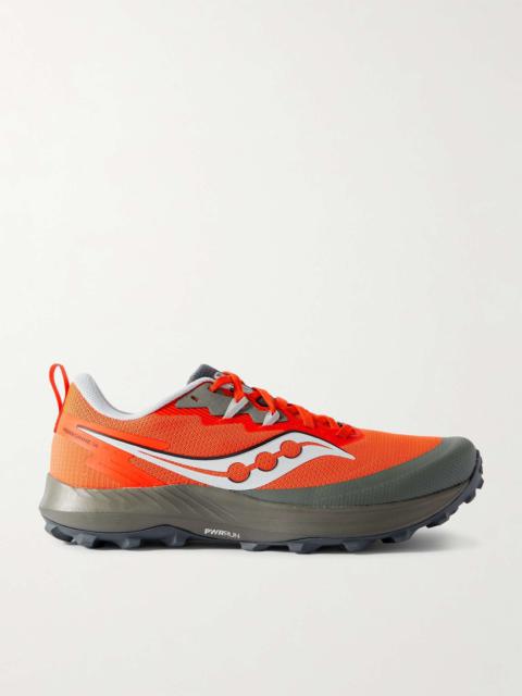 Saucony Peregrine 14 Rubber-Trimmed Mesh Trail Sneakers