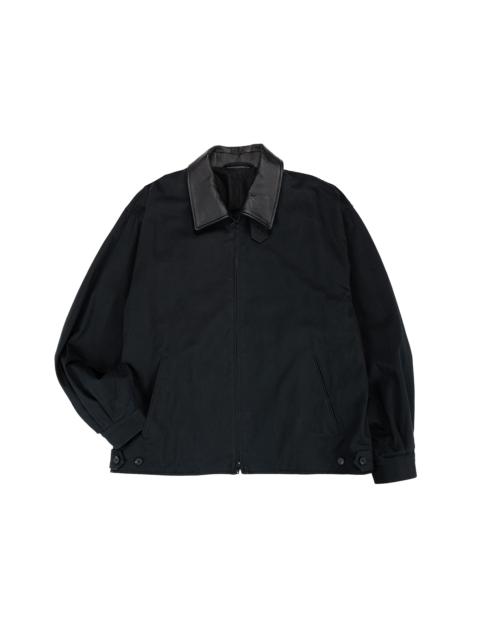 ssstein Sulfur Dyed Brushed Chino Zip Jacket Black