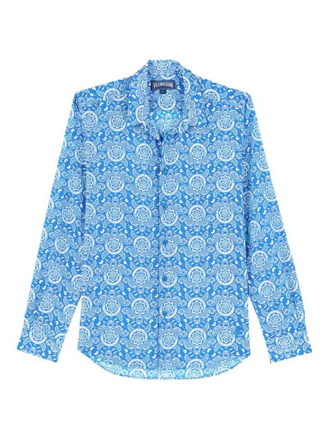 Vilebrequin Men's Graphic Turtle Button-Front Shirt - Palace