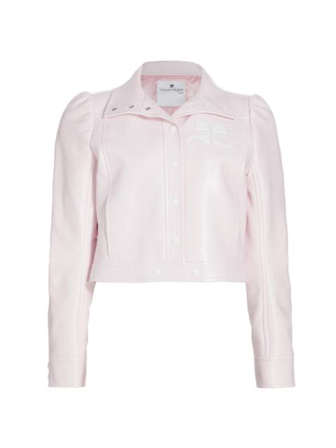 courrèges Women's Reedition Vinyl Jacket - Pale Pink
