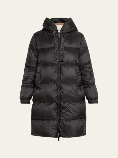 Max Mara Seia Long Hooded Down Jacket