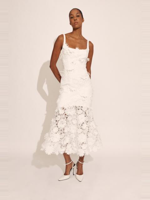 BARDOT Marico Lace Midi Dress In Orchid White