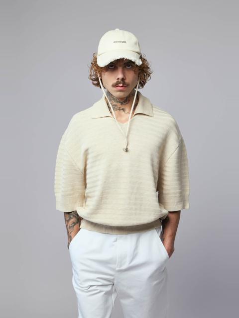 JACQUEMUS Le Polo Maille Chevron