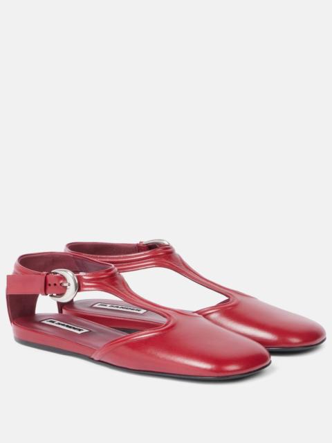 Jil Sander Leather flats