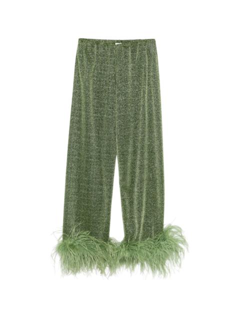 Oséree Oséree Lumiere Plumage Straight Trousers