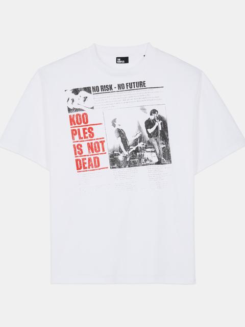 The Kooples ECRU SERIGRAPHY T-SHIRT