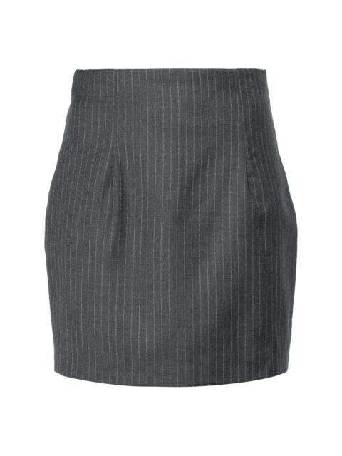Mani pinstriped mini skirt