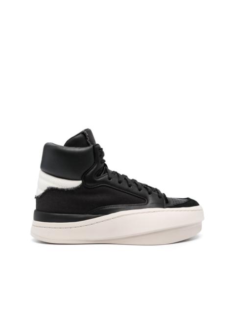 Y-3 Centennial panelled leather sneakers