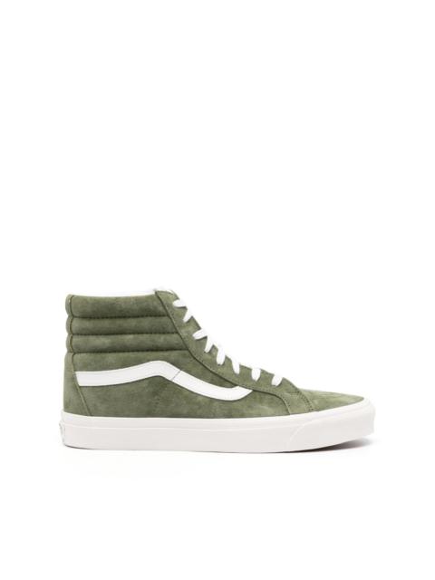 suede lace-up sneakers