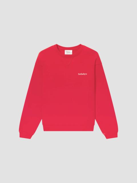 FRAME Unisex The Sotheby's Crewneck Sweatshirt - Red Washed