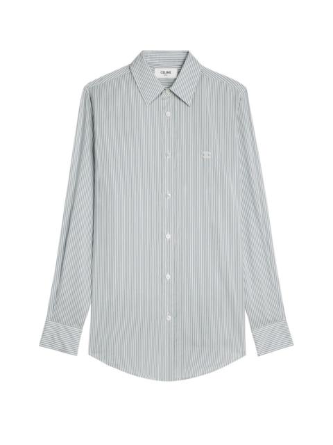 CELINE Romy shirt in striped silk