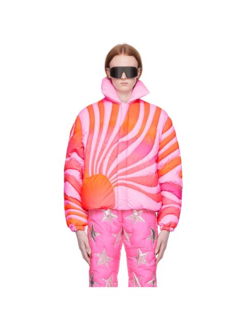 ERL Pink Sunset Down Jacket