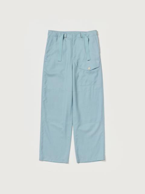 AURALEE WOOL HERRINGBONE CARGO PANTS