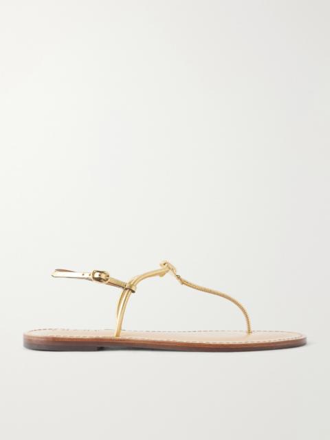 AMANU The Naivasha Embellished Leather Sandals