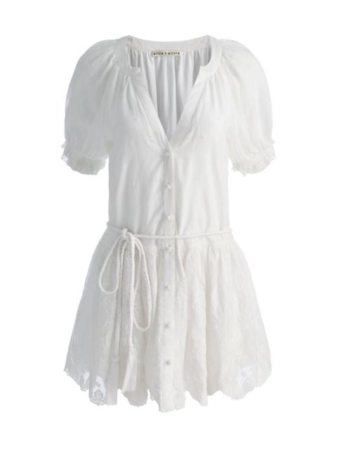 Alice + Olivia THALIA TUNIC DRESS - OFF WHITE