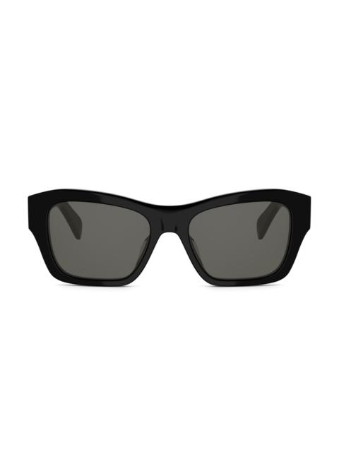 CELINE Men's Triomphe 54MM Butterfly Sunglasses - Black