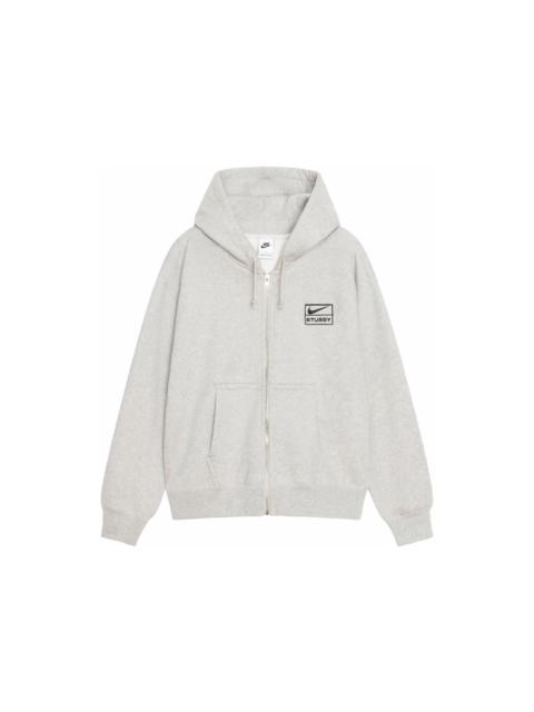 Stüssy Stussy x Nike Fleece Zip Hoodie (SS24) Grey Heather