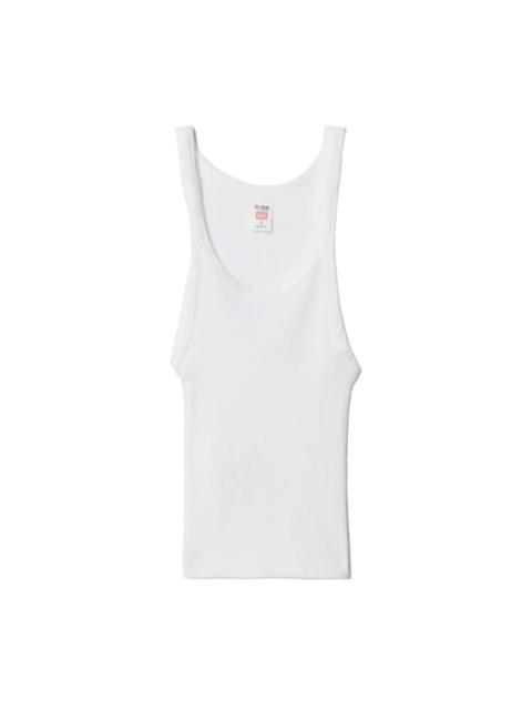 RE/DONE Hanes Cropped Ribbed Tank