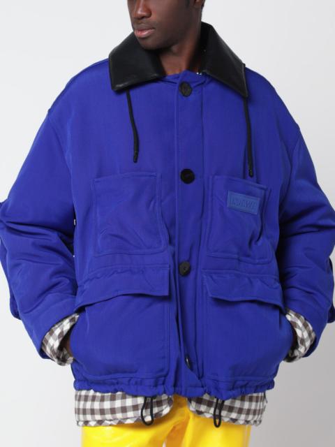 Loewe Blue layered-construction nylon jacket