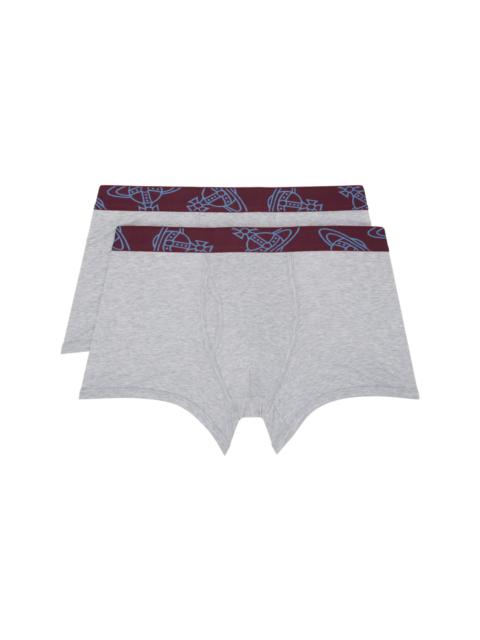 Vivienne Westwood Two-Pack Gray Cotton Boxer Briefs