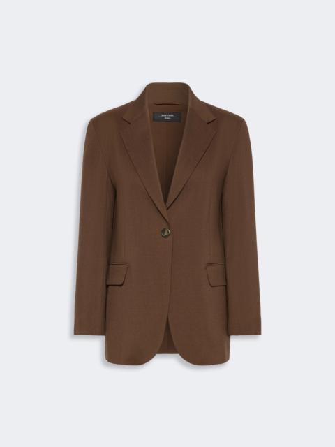 WEEKEND Max Mara ASTA Single-breasted woollen cloth blazer - COCOA