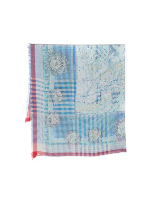 abstract-pattern print modal-blend scarf