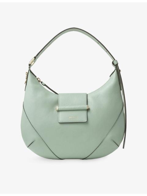 JIMMY CHOO Bar Hobo Small Leather Shoulder Bag