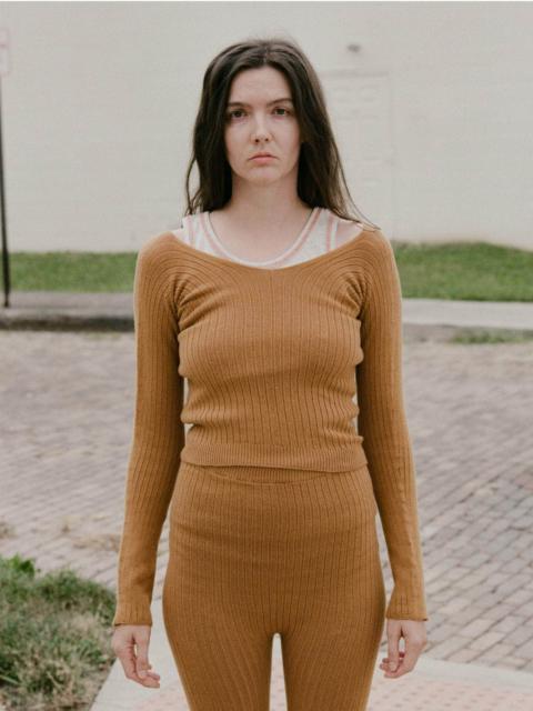 BASERANGE Tights Longsleeve - Organic Cotton Rib