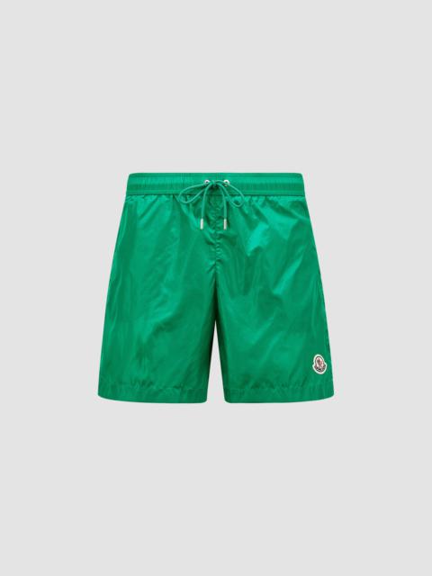Moncler Logo Patch Swim Shorts