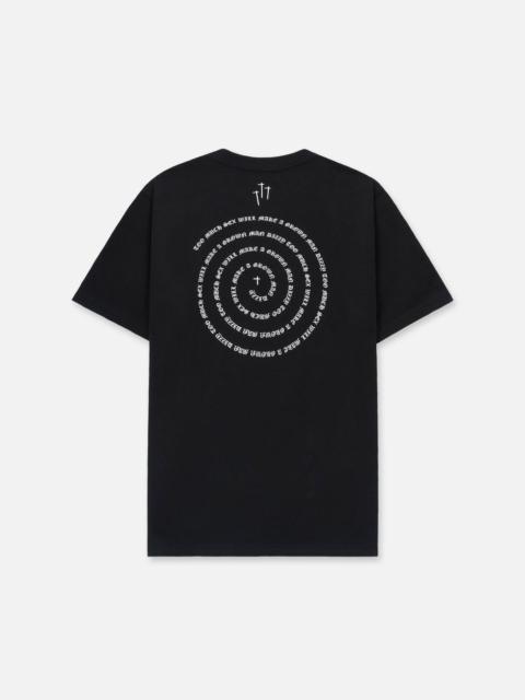 RTA COLIN OVERSIZED TEE | BLACK SPIRAL RTA
