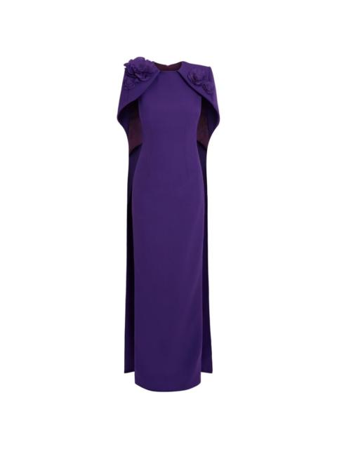 Safiyaa Lennox floral-appliqué maxi dress