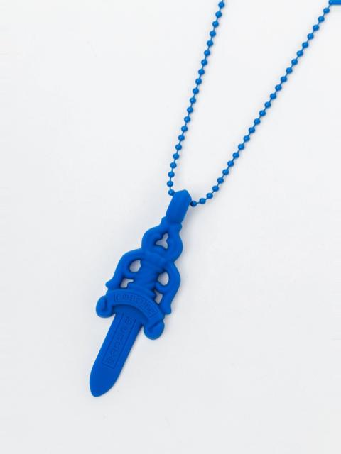 Chrome Hearts Blue Resin Sword Necklace