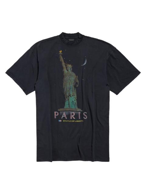 BALENCIAGA Women's Paris Liberty T-Shirt Dress - Black
