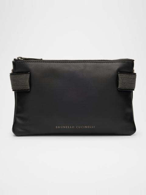 Brunello Cucinelli Essence Mini Leather Shoulder Bag