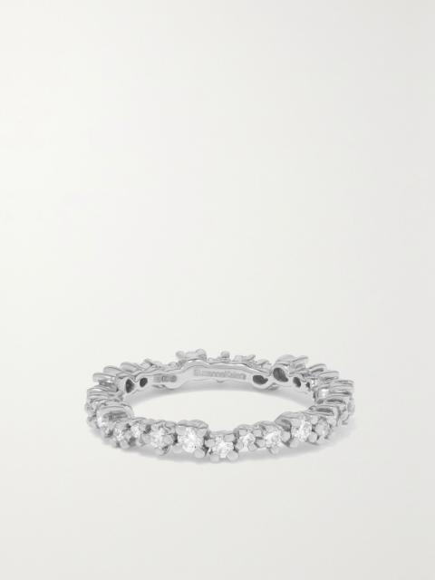 SUZANNE KALAN Eternity 18-karat white gold diamond ring Gold
