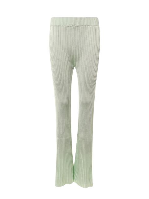 Ribbed viscose trouser