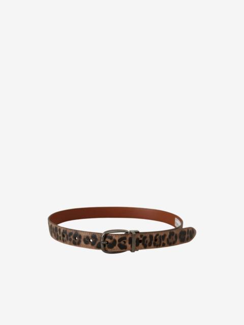 Dolce & Gabbana leopard-print buckle belt