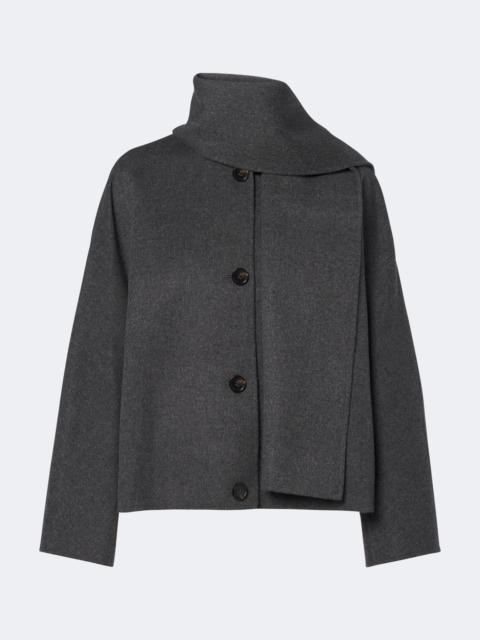 'S Max Mara Scarf-detail virgin wool jacket