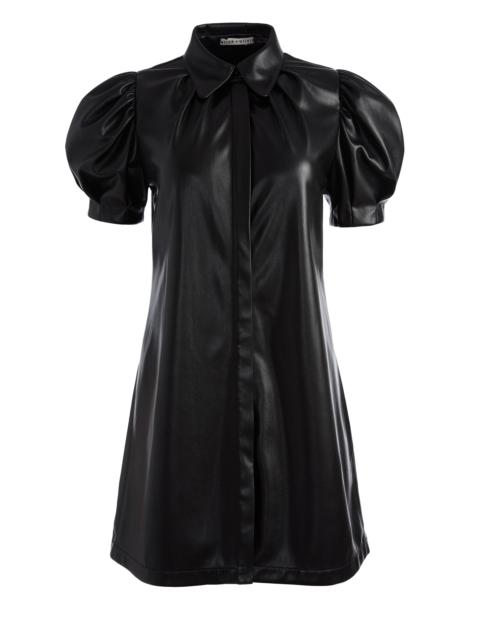 Alice + Olivia JEM VEGAN LEATHER MINI DRESS