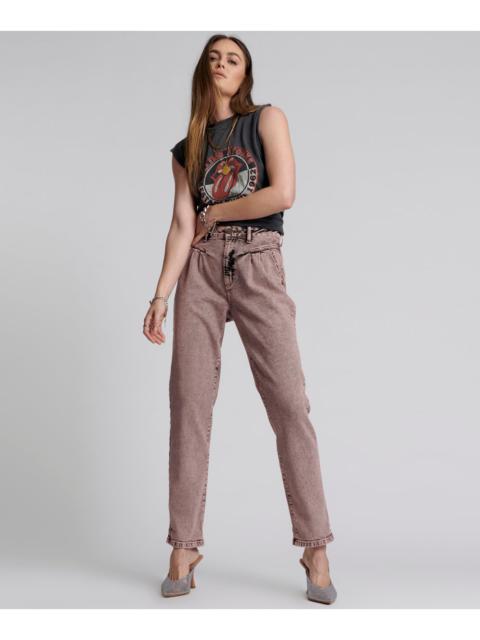 ONE TEASPOON Streetwalkers High Waist Straight Leg Trouser Denim Jeans - Night Haze