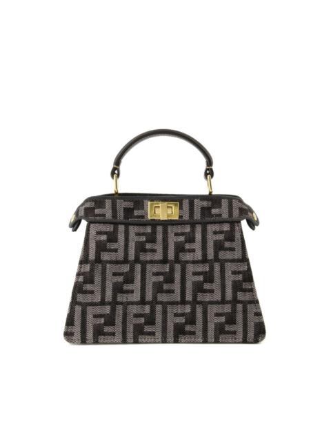 FENDI Peekaboo denim tote bag